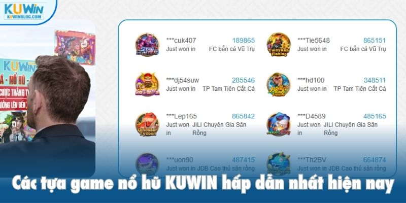 Các tựa game nổ hũ KUWIN hấp dẫn nhất hiện nay