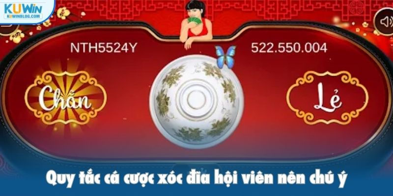 Quy tắc cá cược xóc đĩa hội viên nên chú ý