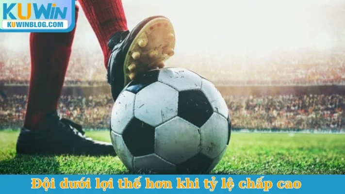 Đội dưới lợi thế hơn khi tỷ lệ chấp cao
